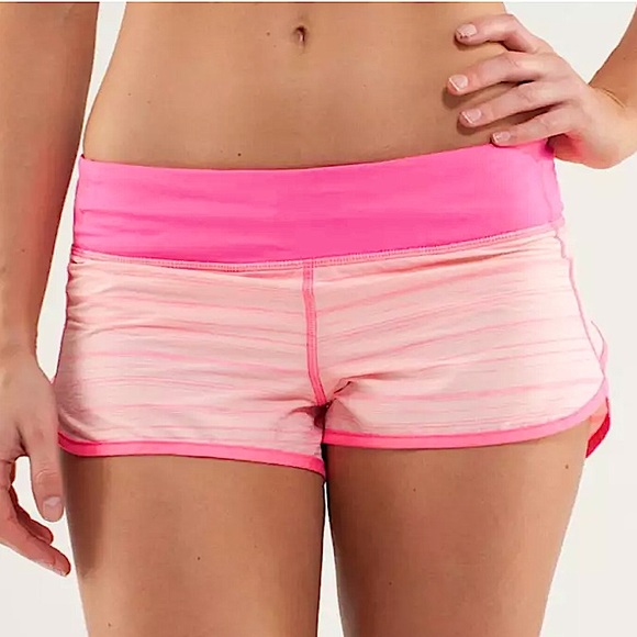 Lululemon Speed Shorts Parfait Pink / Pinkelicious Pink size 8 - Picture 2 of 5